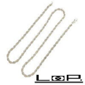 Tiffany Twist Chain Long Necklace Combination Sterling Silver Gold White